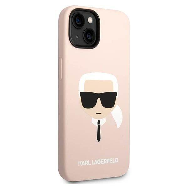 Karl Lagerfeld KLHCP14MSLKHLP iPhone 14 Plus 6.7" hartcase rosa/pink Silikon Karl`s Head